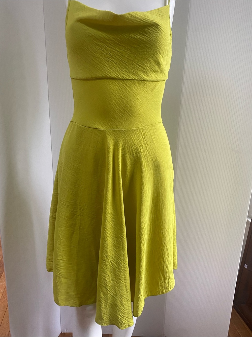 See You Monday Bright Yellow Strapless Fit-and-Flare Dress